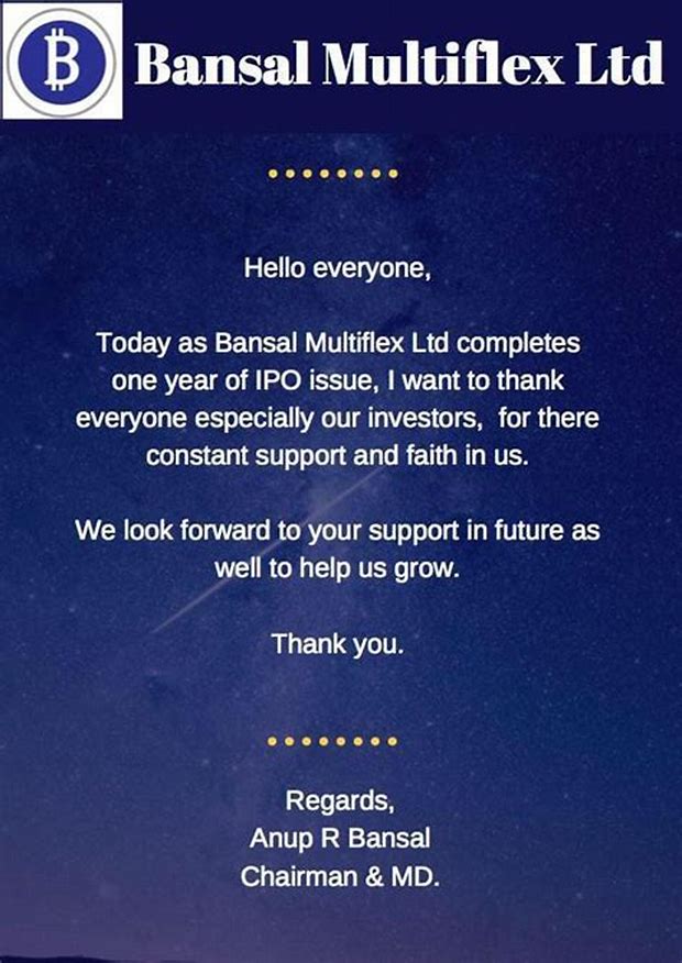 Bansal Multiflex Limited - Sme Details ✅ Allotment Status