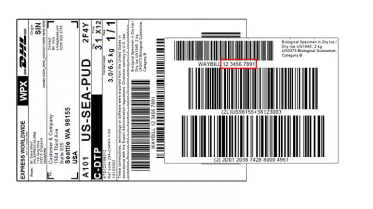 What Is My Waybill Number Dhl