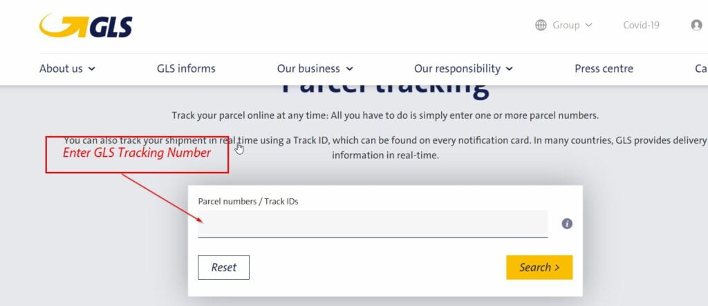 GLS-Parcel Tracking