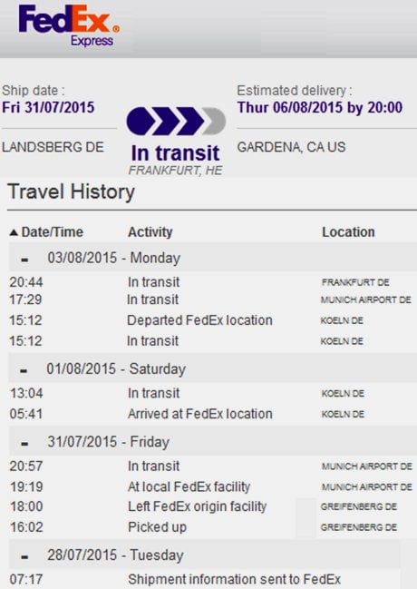 Fedex tracking